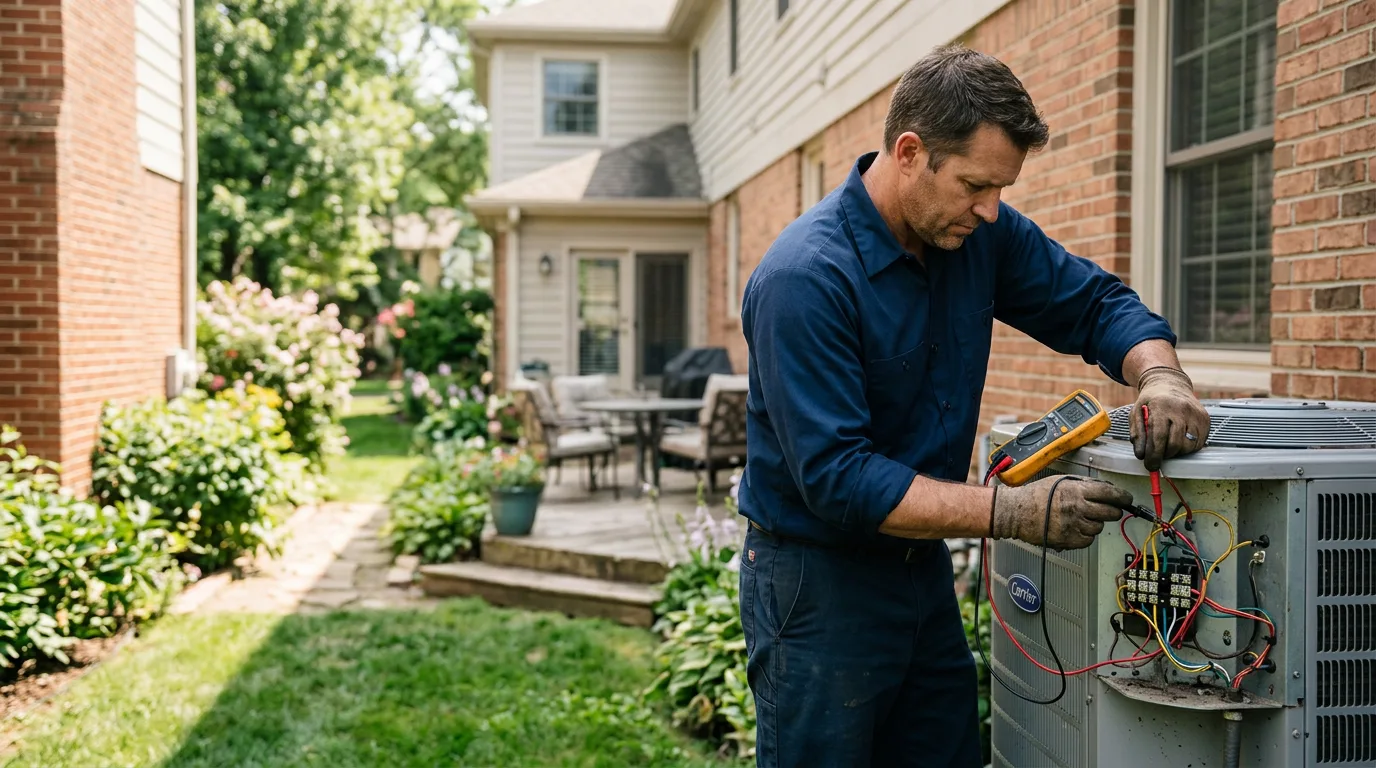 HVAC technician working near Hunters, WA